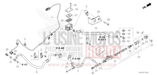 REAR BRAKE MASTER CYLINDER CMX1100A2R de 2024